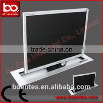 21~24 Inch Computer LCD Monitor Lift for Meeting Table Black Matte Color