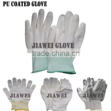 Made in China Best Whie PU Dipped Work Glove/Guantes 0136