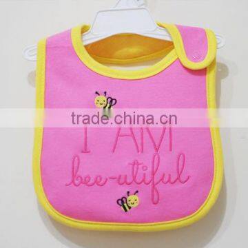 ecofriendly frabic 100% soft cotton baby bib