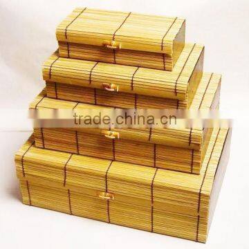 Good quality nature Bamboo weaving storage box Bamboo weaving box