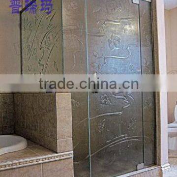 Square Large Glass Panel Design For Shower Enclosure Glass Fence