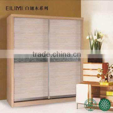 Moisture-proof White-winged wood wardrobe for home