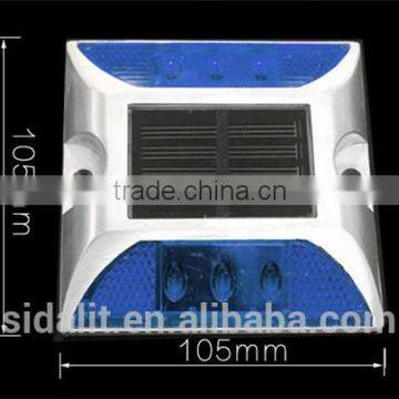 Easy Installation White 600mAH NI-MH Battery Road Side Solar Road Stud Flashing Light photo-2