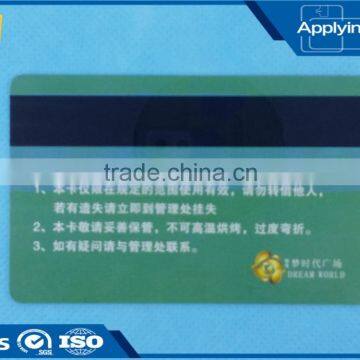 Customized design PVC card with magnetic stripe printing