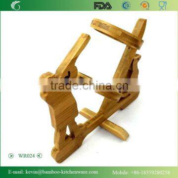 WR024/ 2015 Home Decor Wooden Wine Rack Wood Single Bottle Display Rack Professional Design Wine Rack FDA SGS LFGB photo-4