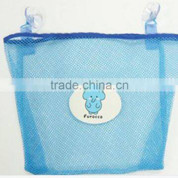 Polyester mesh Bathroom toys mesh bag organzier ,storage Bag for washing accessories