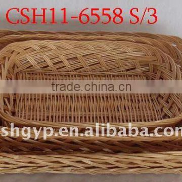 rectangle steamed willow tray