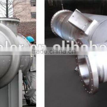 Shell and tube water to resin heat exchanger