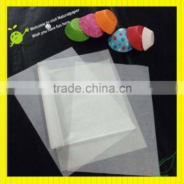 natural white food wrapping glassine paper