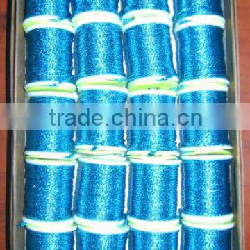 Fly Tying Tackle Round Tinsel Bright Blue