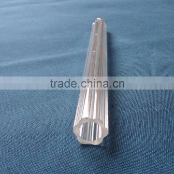 Plum Blossom shaped Hollow thick wall borosilicate glass tube