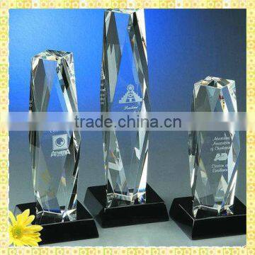 New Arrival Cutting Column Crystal Award Trophy For Large Conference Gifts