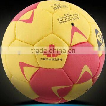 standard hand sewn grip PU material handball for formal games or training