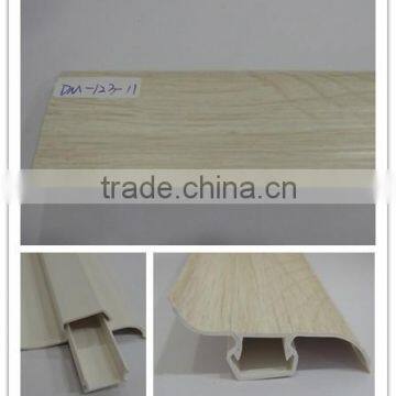 wood grain floor skirting PVC baseboard