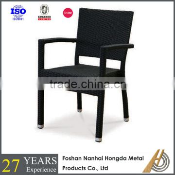 Black poly rattan garden furniture