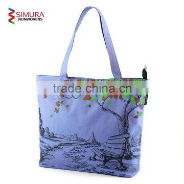Tote Bag with Customised Multi Colour Screen Print
