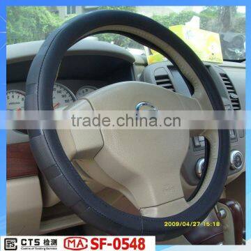 black cheap heated classic steering wheel covers made from manufacturers