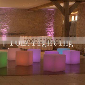50CM Rome Rotomolding Light-emitting Furniture Wedding Decoration Bar Led Stool