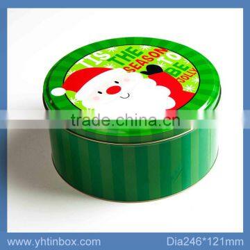 round tin cylinder packaging metal gift box