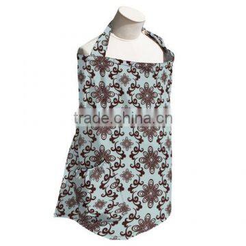 Woven Mulit Color Printing With Inside Pocket Buckle Adjustable Neck Strap Breastfeeding Apron