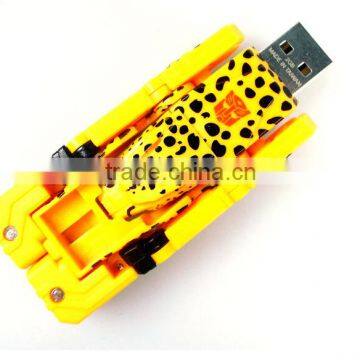 promotional 32GB Plastic Transformers USB flash drive gift USB2.0 100% real capacity with free sample