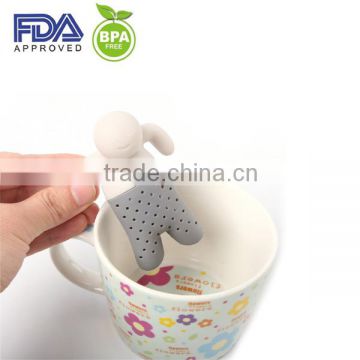 Creative Silicone Manatea Tea Infuser,FDA Certification BPA Free Silicone Tea Bag