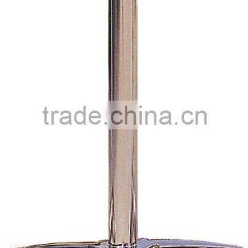 Stainless steel table base with cast iron insert