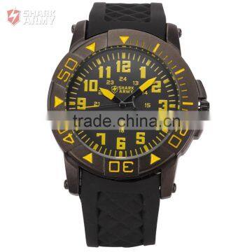 Shark Army Rubber Strap Analog Quartz Outdoors Men Watch