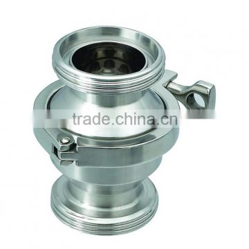 POV low price manual dn200 sanitary clamped ball check valve