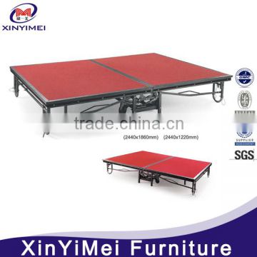 portable mobile stage concert folding stage for rent