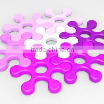 New Design Colorful Heat Resistant Silicone Placemat and Silicone Coasters
