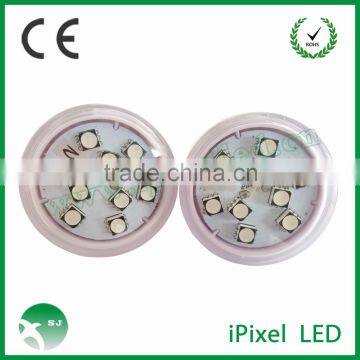 Dc12v/24v Programmable 45mm 9 Smd 5050 Rgb Fun Led Amusement Pixel Rides Lighting