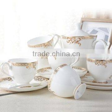 Ceramic coffee set 19PCS for 6 people
