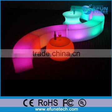 colors led party curved stool,chair salon stool,outdoor led furniture