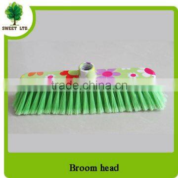 plastic bristle broom with wood stick very best quality from china supplier