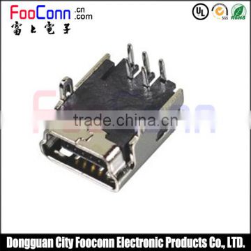 high quality mini usb 5pin pcb connector