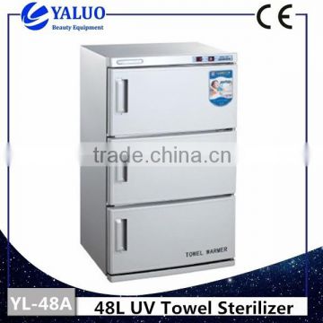 48L 3 Layers Hot Heated Towel UV Cabinet Warmer For Beauty Salon Spa