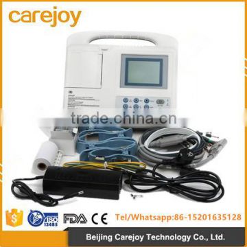 Color LCD Digital 3-channel Electrocardiograph ECGmachine EKG