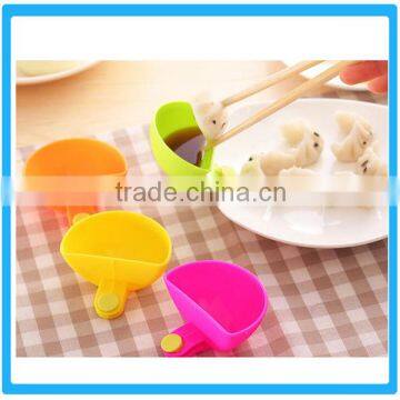 Clip Dip Bowl Dip Dishes Dip Plates ,4 Pcs Plastic DIP CLIP,Home Kitchen Dip Saucer Clip