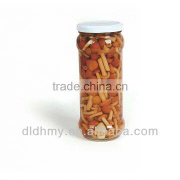 580ml canned golden nameko mushroom in glass jars