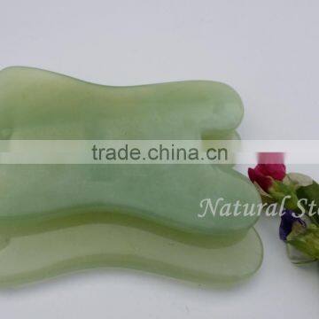 Face Care Products,,top Grad Green Genuine Jade Roller,beautiful Xiuyan Jade Massager Roller photo-2