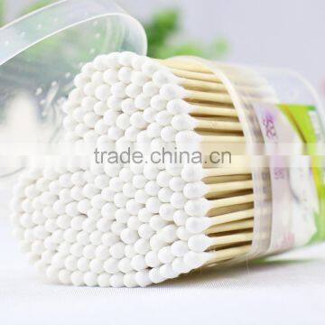 100% pure bamboo stick ear wax remover in plastic bottle