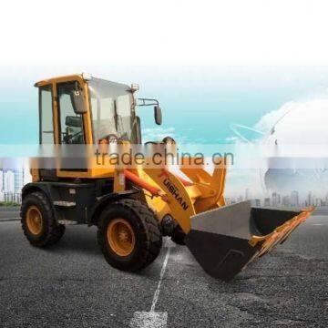 hydraulic transmission mini wheel loader,4 WD joystick control 1.2t front end wheel loader with CE