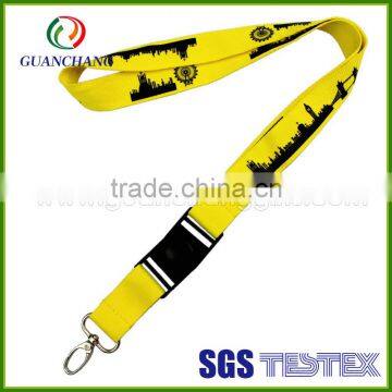 Custom promotional fashionable polyester lobster clip lanyard