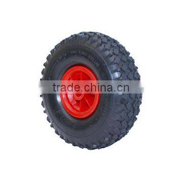 flat free wheel barrow tire 10x3.50-4