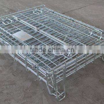 Best-selling Metal Wire Mesh Container With 4 Legs Metal Storage Cage photo-5