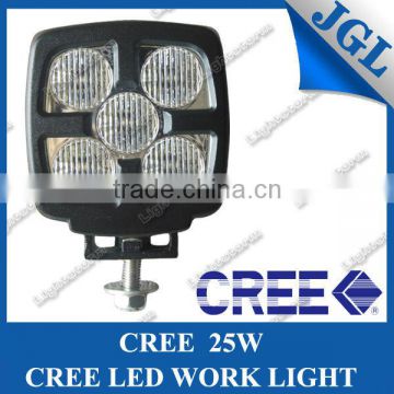 Square 5-Led 4" 25w auto led work light Bumper Fog Work Light Flood Beam Lamp 4X4 Truck Off Road headlamp