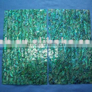 BLUE painted Paua/abalone shell laminate