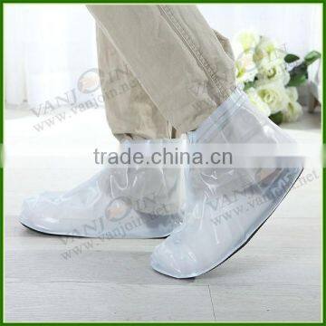 Men Rain Shoe Covers in Transparent PVC Material