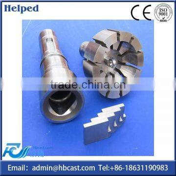 Meat Pump Shaft and Rotor With Vane for Sausage Vacuum Filler